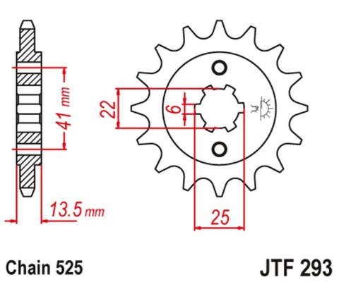 JT ZĘBATKA PRZEDNIA 293 14 HONDA XL 600V '87-'88 (PD06) (29314JT) (ŁAŃC. 525) (-1) JT ZĘBATKA PRZEDNIA 293 14 HONDA XL 600V '87-'88 (PD06) (29314JT) (ŁAŃC. 525) (-1)
