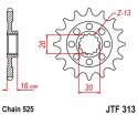 JT ZĘBATKA PRZEDNIA 344 15 HONDA VFR 750 R '88-92' (RC30) (34415JT) (ŁAŃC. 525) NA ZAMÓWIENIE