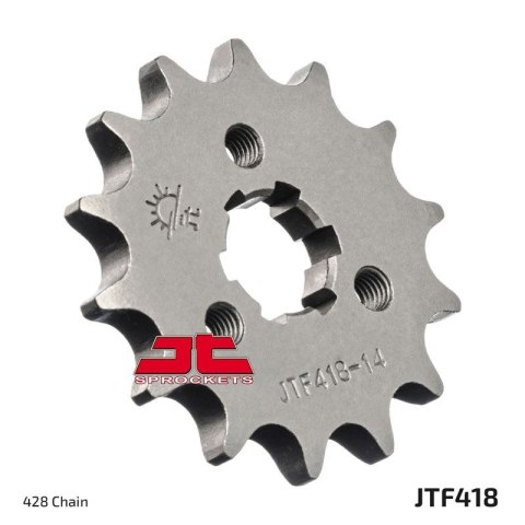 JT ZĘBATKA PRZEDNIA 416 14 KAWASAKI KX 125 '77-79', KC/KE/KH/KS/KE/KM 90/100/125/175 '77-98' (41614JT) (ŁAŃC. 428) JT ZĘBATKA PRZEDNIA 416 14 KAWASAKI KX 125 '77-79', KC/KE/KH/KS/KE/KM 90/100/125/175 '77-98' (41614JT) (ŁAŃC. 428)