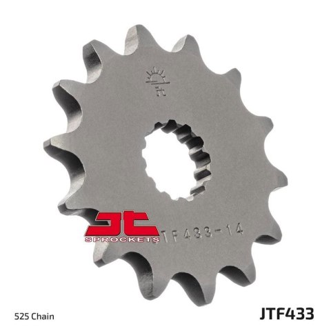 JT ZĘBATKA PRZEDNIA 433 15 SUZUKI GSF/GSX/RF 400 '86-94', TS/TM 250 '71-83' (ŁAŃC. 525) (43315JT) JT ZĘBATKA PRZEDNIA 433 15 SUZUKI GSF/GSX/RF 400 '86-94', TS/TM 250 '71-83' (ŁAŃC. 525) (43315JT)