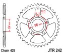 JT ZĘBATKA TYLNA 242 53 HONDA XL 125 R '82-87' (24253JT) (ŁAŃC. 428)