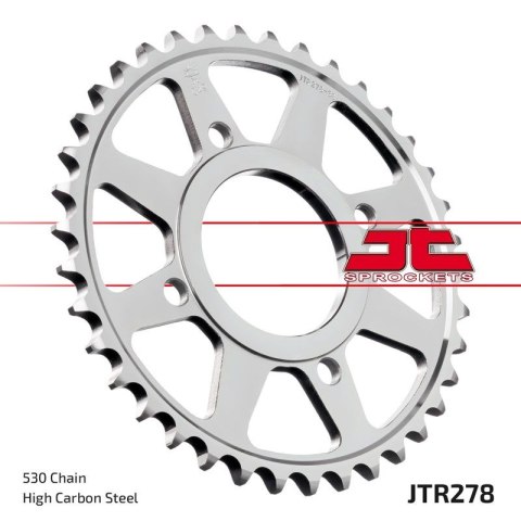 JT ZĘBATKA TYLNA 278 38 HONDA CB 250 '73-77',CJ 250 '76-79', CB 360/400 '75-79' (27838JT) (ŁAŃC.530) JT ZĘBATKA TYLNA 278 38 HONDA CB 250 '73-77',CJ 250 '76-79', CB 360/400 '75-79' (27838JT) (ŁAŃC.530)