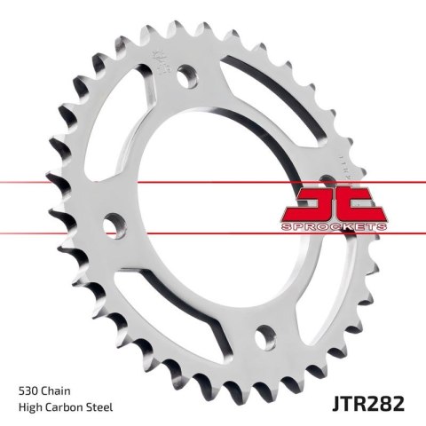 JT ZĘBATKA TYLNA 282 36 HONDA CB 500F/K '78-'80 (28236JT) (ŁAŃC. 530) JT ZĘBATKA TYLNA 282 36 HONDA CB 500F/K '78-'80 (28236JT) (ŁAŃC. 530)