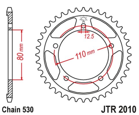 JT ZĘBATKA TYLNA 334 47 TRIUMPH 750/900/955/1000/1200 TROPHY/DAYTONA/SPRINT/TIGER/TRIDENT '91-03' (33447JT) (ŁAŃC.530) JT ZĘBATKA TYLNA 334 47 TRIUMPH 750/900/955/1000/1200 TROPHY/DAYTONA/SPRINT/TIGER/TRIDENT '91-03' (33447JT) (ŁAŃC.530)