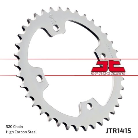 JT ZĘBATKA TYLNA 4303 37 KAWASAKI KSF 450 (KFX 450) '08-14' (ATV) (430337JT) (ŁANC.520) JT ZĘBATKA TYLNA 4303 37 KAWASAKI KSF 450 (KFX 450) '08-14' (ATV) (430337JT) (ŁANC.520)