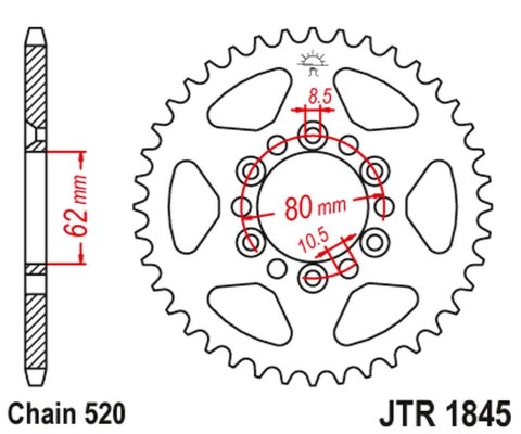JT ZĘBATKA TYLNA 4324 37 YAMAHA TDR 125 '93-'99 (432437JT) (ŁAŃC. 428) NA ZAMÓWIENIE JT ZĘBATKA TYLNA 4324 37 YAMAHA TDR 125 '93-'99 (432437JT) (ŁAŃC. 428) NA ZAMÓWIENIE