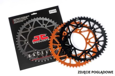 JT ZĘBATKA TYLNA 4549 46 ALUMINIOWA RACELITE KTM FREERIDE 250 14-17, 350 12-17 (-2) (454946JTA) (ŁAŃC. 520) KOLOR CZARNY - ZASTĘ