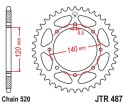 JT ZĘBATKA TYLNA 491 45 KAWASAKI KLE 500 '97-'05 (-1), KLE 500'06-'07 (+1) (49145JT) (ŁAŃC. 520)