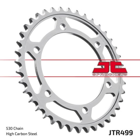 JT ZĘBATKA TYLNA 498 44 KAWASAKI ZZR600 '90-'92 (-1), SUZUKI GSXR 750 SRAD '96-'97 (+1) (49844JT) (ŁAŃC. 530) JT ZĘBATKA TYLNA 498 44 KAWASAKI ZZR600 '90-'92 (-1), SUZUKI GSXR 750 SRAD '96-'97 (+1) (49844JT) (ŁAŃC. 530)
