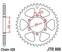 JT ZĘBATKA TYLNA 809 54 SUZUKI RM 100 '76-77, TM 100 '74-75, DR 125 '85-00, TF 100/125 '81, SP 125 '86-88 (80954JT) (ŁAŃC. 428)