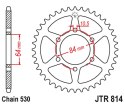JT ZĘBATKA TYLNA 814 40 SUZUKI GT 380 '73-77, GT 550 '71-77 (81440JT) (ŁAŃC. 530) NA ZAMÓWIENIE