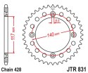 JT ZĘBATKA TYLNA 831 46 YAMAHA YZ 80L/S '84, '86-92 (83146JT) (ŁAŃC. 428)
