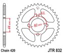 JT ZĘBATKA TYLNA 832 49 YAMAHA DT 50/TY 50 '78-81, DT 50R '97-98, DT 50MX '88-, (83249JT) (ŁAŃC. 420)