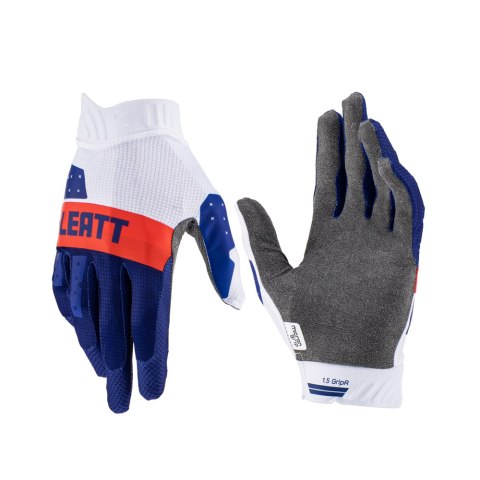 LEATT RĘKAWICE MOTO 1.5 GRIPR GLOVE ROYAL KOLOR GRANATOWY/BIAŁY/CZERWONY ROZMIAR L LEATT RĘKAWICE MOTO 1.5 GRIPR GLOVE ROYAL KOLOR GRANATOWY/BIAŁY/CZERWONY ROZMIAR L