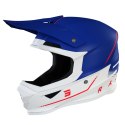 SHOT RACING WYPRZEDAŻ KASK MOTO FURIOUS RAW 3.0 NAVY RED MATT KOLOR NIEBIESKI/BIAŁY/CZERWONY ROZMIAR M