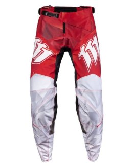 111 RACING WYPRZEDAŻ SPODNIE MOTO 111.1 - SHARP RED KOLOR CZERWONY/BIAŁY ROZMIAR 36