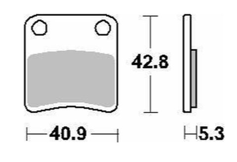 DELTA BRAKING KLOCKI HAMULCOWE KH257/2 (HAMULEC PARKINGOWY) APRILIA MANA 850 '08-'14, SRV 850 '12-'19, BMW C 600/650 '13-'21, HO DELTA BRAKING KLOCKI HAMULCOWE KH257/2 (HAMULEC PARKINGOWY) APRILIA MANA 850 '08-'14, SRV 850 '12-'19, BMW C 600/650 '13-'21, HO