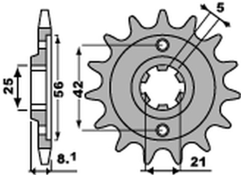 PBR ZĘBATKA PRZEDNIA 581 13 18NC YAMAHA TT 350 '86-'99 (JTF575.13) (ŁAŃC. 520) (STD.-1) PBR ZĘBATKA PRZEDNIA 581 13 18NC YAMAHA TT 350 '86-'99 (JTF575.13) (ŁAŃC. 520) (STD.-1)
