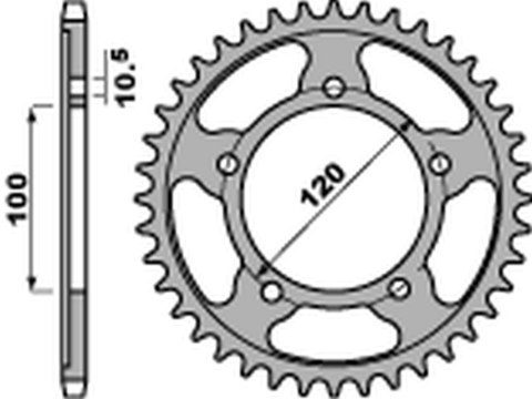 PBR ZĘBATKA TYLNA 4447 42 C45 APRILIA RSV 4RF '15-'17, RSV4 RR '16-'17, TUONO 1000/1100 '06-'15 (JTR713.42) (ŁAŃC.525) (STD.) PBR ZĘBATKA TYLNA 4447 42 C45 APRILIA RSV 4RF '15-'17, RSV4 RR '16-'17, TUONO 1000/1100 '06-'15 (JTR713.42) (ŁAŃC.525) (STD.)
