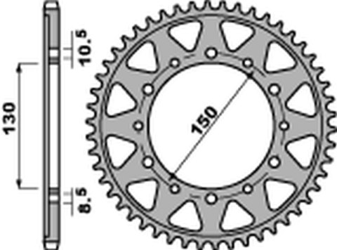 PBR ZĘBATKA TYLNA 860 49 C45 YAMAHA FZS 600 FAZER/YZF THUNDERCAT '96-'03, GTS 1000 '93-'01, XJR 1200/1300, FJ 1100/1200 (JTR859. PBR ZĘBATKA TYLNA 860 49 C45 YAMAHA FZS 600 FAZER/YZF THUNDERCAT '96-'03, GTS 1000 '93-'01, XJR 1200/1300, FJ 1100/1200 (JTR859.