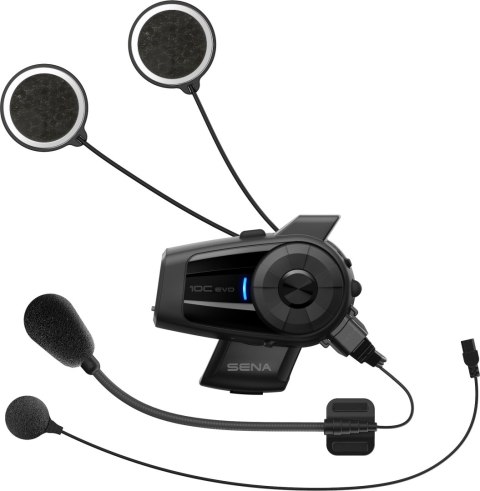 SENA INTERKOM MOTOCYKLOWY 10C-EVO BLUETOOTH 4.1 DO 1600M Z KAMERĄ ULTRA HD 4K I UNIWERSALNYM ZESTAWEM MIKROFONÓW ( BEZ RADIA ) ( SENA INTERKOM MOTOCYKLOWY 10C-EVO BLUETOOTH 4.1 DO 1600M Z KAMERĄ ULTRA HD 4K I UNIWERSALNYM ZESTAWEM MIKROFONÓW ( BEZ RADIA ) (