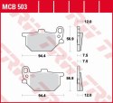 TRW ZF KLOCKI HAMULCOWE KH041 ORGANIC YAMAHA RD 250/RD 400S '78-'79 (PRZÓD/TYŁ) XS 400/750 '80-'83, XS 850 '82 PRZÓD