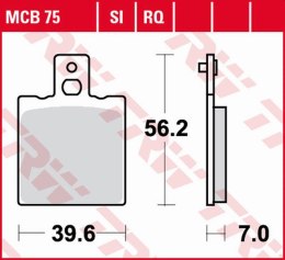 TRW ZF KLOCKI HAMULCOWE KH047 SINTER OFFROAD CAGIVA W8 125 '92-'95, RIVER 600 '94-'97, ELEFANT 650/750 '85-'89 TYŁ, HUSQVARNA CR