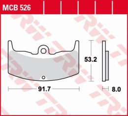 TRW ZF KLOCKI HAMULCOWE KH080 ORGANIC HONDA VT 250F '83-'87, CBX 400F '82-'84, VT 500E '83-'85, CBX 550 '82-'84 PRZÓD