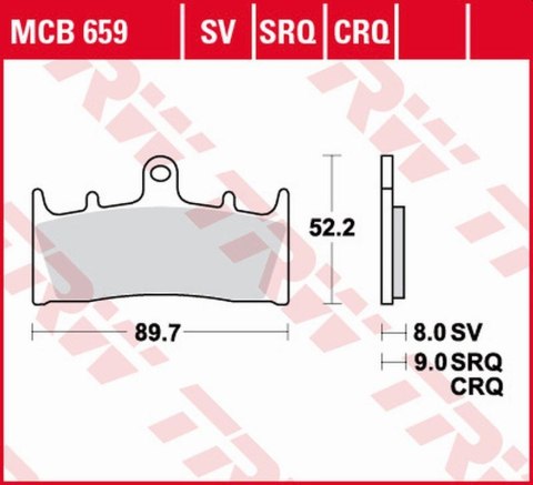 TRW ZF KLOCKI HAMULCOWE KH188 SINTER TRACK KAWASAKI ZX-6R/ZX-7R '96-'02, ZX-9R '96-'01, ZRX 1100 '96-'00, ZRX 1200 '01-'06, ZX-1 TRW ZF KLOCKI HAMULCOWE KH188 SINTER TRACK KAWASAKI ZX-6R/ZX-7R '96-'02, ZX-9R '96-'01, ZRX 1100 '96-'00, ZRX 1200 '01-'06, ZX-1