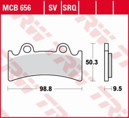 TRW ZF KLOCKI HAMULCOWE KH190 SINTER STREET TRIUMPH DAYTONA 900 SUPER III '94-'96, YAMAHA YZF 750R/SP '93-'98, FZR 1000 GENESIS 