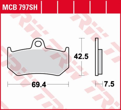 TRW ZF KLOCKI HAMULCOWE KH320 SINTER STREET MV AUGUSTA F4 BRUTALE/STRADA/SPR 750 '00-'05, F3 800RC/RR '16-, BRUTALE 910 '05-'09, TRW ZF KLOCKI HAMULCOWE KH320 SINTER STREET MV AUGUSTA F4 BRUTALE/STRADA/SPR 750 '00-'05, F3 800RC/RR '16-, BRUTALE 910 '05-'09,