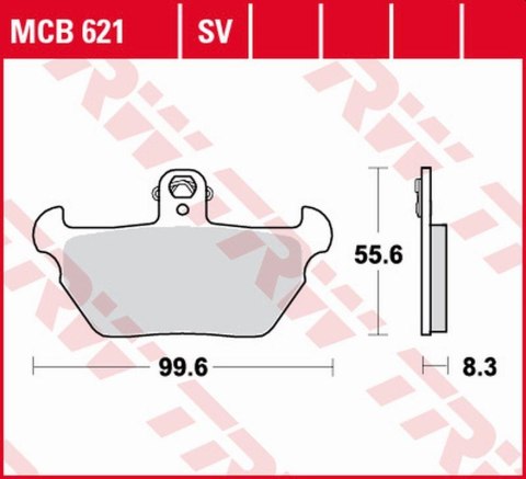 TRW ZF KLOCKI HAMULCOWE KH407 SINTER STREET BMW R 80R '91-'95, K 1100LT/RS '90-'98 PRZÓD