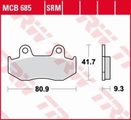 TRW ZF KLOCKI HAMULCOWE KH411 SINTER HONDA SCV 110 LEAD '08-'09, CH 125 SPACY '94-'99, PS 125/150 '06-'13, SES 125/150 '02-'06, 