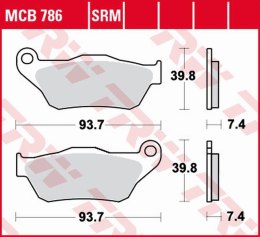TRW ZF KLOCKI HAMULCOWE KH430 SINTER YAMAHA YP 125 X-MAX '06-'09, XP 250 X-MAX '05-'09 PRZÓD