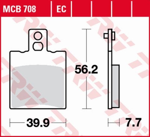 TRW ZF KLOCKI HAMULCOWE KH47 ORGANIC APRILIA LEONARDO 125/150 '96-'99, SYM JET 50 '07-'15, CAGIVA CUCCIOLO 50 '97-, PRZÓD TRW ZF KLOCKI HAMULCOWE KH47 ORGANIC APRILIA LEONARDO 125/150 '96-'99, SYM JET 50 '07-'15, CAGIVA CUCCIOLO 50 '97-, PRZÓD