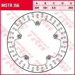TRW ZF TARCZA HAMULCOWA PRZÓD BMW F 800S/ST '06-'07, K 1200R '05-'08, R 1200R/RT/S/ST '05-'08 (320X181X4,5MM)