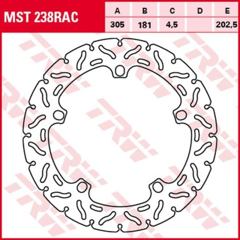 TRW ZF TARCZA HAMULCOWA PRZÓD BMW R 1100S '98-'00, R 1200GS/ADV '04-'18 (305X181X4,5MM) WAVE TRW ZF TARCZA HAMULCOWA PRZÓD BMW R 1100S '98-'00, R 1200GS/ADV '04-'18 (305X181X4,5MM) WAVE
