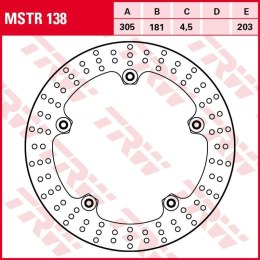 TRW ZF TARCZA HAMULCOWA PRZÓD BMW R 1200GS/ADV '08-'13 (305X181X4,5MM)