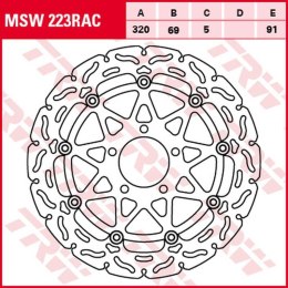 TRW ZF TARCZA HAMULCOWA PRZÓD SUZUKI GSX-R 600 '97-'03, GSX-R 750 '96-'03, GSX-R 1000 '01-'02, TL 1000R '98-'99, TL 1000S '97-'0