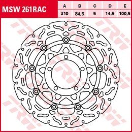 TRW ZF TARCZA HAMULCOWA PRZÓD TRIUMPH DAYTONA 600 '03-'04, SPEED FOUR '02-'05, TT 600 '00-'03, DAYTONA 675 '06-'12, STREET TRIPL