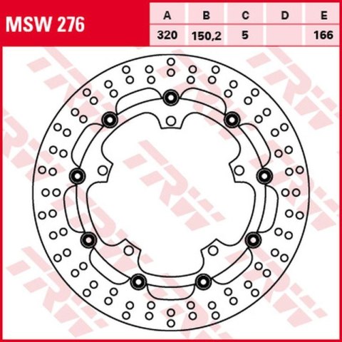TRW ZF TARCZA HAMULCOWA PRZÓD TRIUMPH SPEED 1050 '15-'16, SPEED TRIPLE 1050 '08-, SPRINT GT 1050 '10-'13, TROPHY 1200 '13-'17 (3 TRW ZF TARCZA HAMULCOWA PRZÓD TRIUMPH SPEED 1050 '15-'16, SPEED TRIPLE 1050 '08-, SPRINT GT 1050 '10-'13, TROPHY 1200 '13-'17 (3