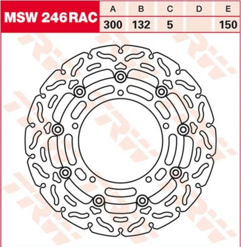 TRW ZF TARCZA HAMULCOWA PRZÓD YAMAHA YZF R25, YZF R3, MT-03 '15-, FZ-6N/S FAZER '04-'10, XJ6 600N/F/S DIVERSION '09-'16, YZF R6 TRW ZF TARCZA HAMULCOWA PRZÓD YAMAHA YZF R25, YZF R3, MT-03 '15-, FZ-6N/S FAZER '04-'10, XJ6 600N/F/S DIVERSION '09-'16, YZF R6