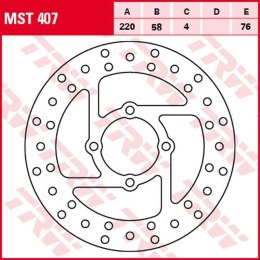 TRW ZF TARCZA HAMULCOWA TYŁ DERBI DXR 200/250 '04-'08, YAMAHA YFS 200 BLASTER '88-'07, YFM 350 WOLVERINE '95-'05, YFZ BANSHEE '9