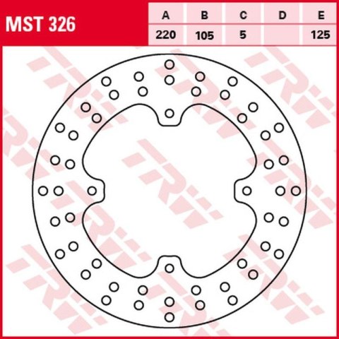 TRW ZF TARCZA HAMULCOWA TYŁ HONDA XL 250R BAJA '88-'91, NX 500/650 DOMINATOR '93-'01, FX 650 VIGOR '99-'02, SLR 650 '97-'98 (220 TRW ZF TARCZA HAMULCOWA TYŁ HONDA XL 250R BAJA '88-'91, NX 500/650 DOMINATOR '93-'01, FX 650 VIGOR '99-'02, SLR 650 '97-'98 (220