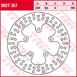 TRW ZF TARCZA HAMULCOWA TYŁ KAWASAKI ZX-7R NINJA '96-'02, ZX-7RR NINJA '96-'99, ZXR 750/R '89-'95, ZX-9R NINJA '94-'97 (230X83X4