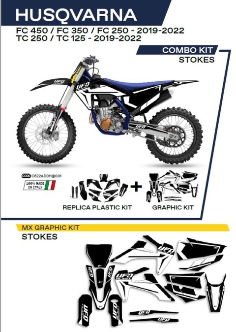 UFO KOMPLET PLASTIKÓW HUKIT622001 PLUS KOMPLET NAKLEJEK (OKLEIN) HUSQVARNA TC 125/250 '19-'22; FC 250/350/450 '19-'22 W ZESTAWIE UFO KOMPLET PLASTIKÓW HUKIT622001 PLUS KOMPLET NAKLEJEK (OKLEIN) HUSQVARNA TC 125/250 '19-'22; FC 250/350/450 '19-'22 W ZESTAWIE