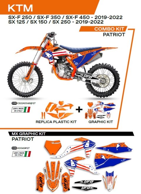 UFO KOMPLET PLASTIKÓW KTKIT522127 PLUS KOMPLET NAKLEJEK (OKLEIN) KTM SX/SXF 125/150/250/350/450 '19-'22 W ZESTAWIE PRZEDNIA TABL UFO KOMPLET PLASTIKÓW KTKIT522127 PLUS KOMPLET NAKLEJEK (OKLEIN) KTM SX/SXF 125/150/250/350/450 '19-'22 W ZESTAWIE PRZEDNIA TABL