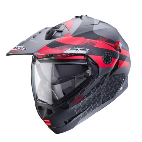CABERG KASK SZCZĘKOWY FLIP-UP ENDURO MODEL TOURMAX X SARABE KOLOR SZARY MAT/CZARNY/CZERWONY ROZMIAR XL (PINLOCK W ZESTAWIE) CABERG KASK SZCZĘKOWY FLIP-UP ENDURO MODEL TOURMAX X SARABE KOLOR SZARY MAT/CZARNY/CZERWONY ROZMIAR XL (PINLOCK W ZESTAWIE)