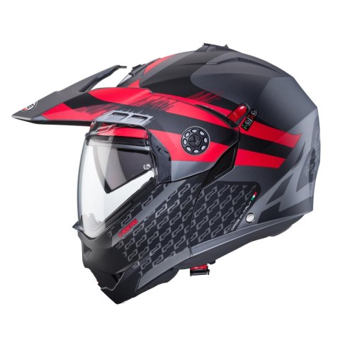 CABERG KASK SZCZĘKOWY FLIP-UP ENDURO MODEL TOURMAX X SARABE KOLOR SZARY MAT/CZARNY/CZERWONY ROZMIAR M (PINLOCK W ZESTAWIE) CABERG KASK SZCZĘKOWY FLIP-UP ENDURO MODEL TOURMAX X SARABE KOLOR SZARY MAT/CZARNY/CZERWONY ROZMIAR M (PINLOCK W ZESTAWIE)
