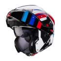 CABERG KASK SZCZĘKOWY FLIP-UP MODEL HORUS X ROAD KOLOR BIAŁY/CZARNY/CZERWONY/NIEBIESKI ROZMIAR XL (PINLOCK W ZESTAWIE)